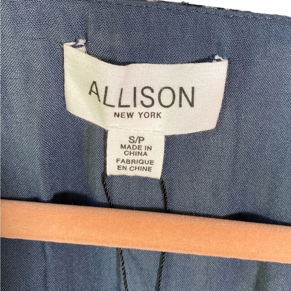 Allison New York Parker Blouse Charcoal Grey Small - Picture 7 of 10